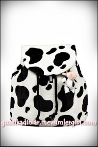 nici L.Lords peluş Sırt Çantası 26X25Cm İnek