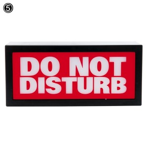 bun design do not disturb lamba ev oda salon aydınlatması