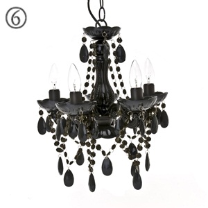 bun design siyah küçük taşlı avize ev oda salon aydınlatması