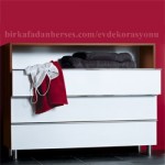 Modern Banyo Dolapları 3 Çekmeceli Banyo Etajeri dolabı