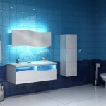 kale aquamarine mdf üzeri akrilik lake banyo dolabı