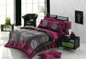 siyah mürdüm mor uyku setleri