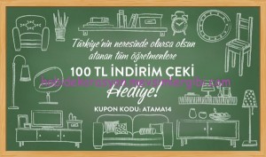 online mobilya mağazası Vivense indirim çeki hediye