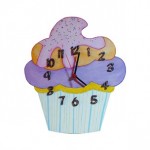handmade cupcake clock