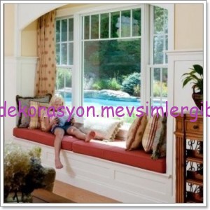 pencere cam önü divan koltuk modelleri 005 dekorasyon resimleri