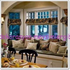 pencere cam önü divan koltuk modelleri 007 dekorasyon resimleri