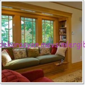 pencere cam önü divan koltuk modelleri 019 dekorasyon resimleri