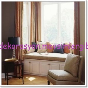 pencere cam önü divan koltuk modelleri 025 dekorasyon resimleri