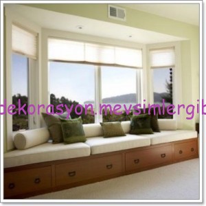 pencere cam önü divan koltuk modelleri 029 dekorasyon resimleri