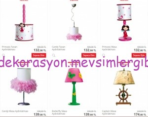 çilek kız çocuk odası aydınlatması