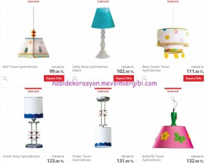 çilek çocuk odası aydınlatmaları indirim