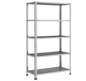 5 Katlı Galvaniz Çelik Raf Az Kullanıldı Sağlam ve Temiz