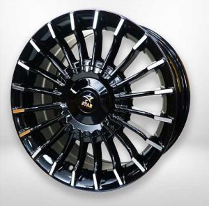 İkinci El TPL-1139 7x16 4x100 ET35 73.1 Black Machined Araba Jantı