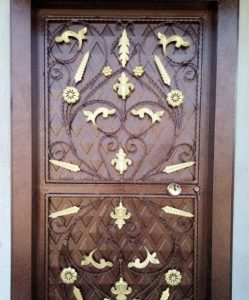 Fancy Homeart Yatak Odası Oturma Odası ve Salon İçin Duvar Sticker Wall Sticker 11 Çıkma demir bina giriş kapısı temiz kullanılmış yeni gibi