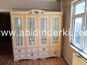 ikinci el kelebek mobilya yemek masa sandalye 11 Çocuk odası için 4 kapılı camlı modern elbise dolabı FİYATI: 650 TL