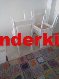 ikinci el ikea beyaz ahşap sandalye ingatorp ingolf ikea