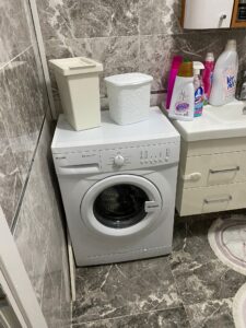 5 Katlı Galvaniz Çelik Raf Az Kullanıldı Sağlam ve Temiz 20 Outlet fabrikadan defolu çamaşır makinesi