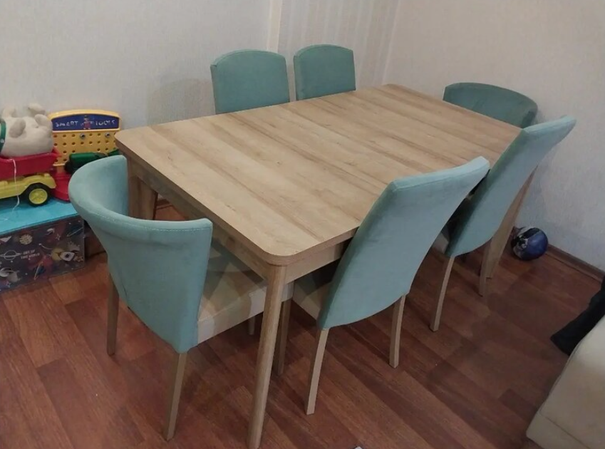 6 KİŞİLİK BÜYÜK AHŞAP YEMEK MASASI BELLONA 6 KISILIK BUYUK AHSAP YEMEK MASASI 3